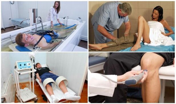 Procedimientos fisioterapéuticos para la osteoartritis de la articulación de la rodilla. 